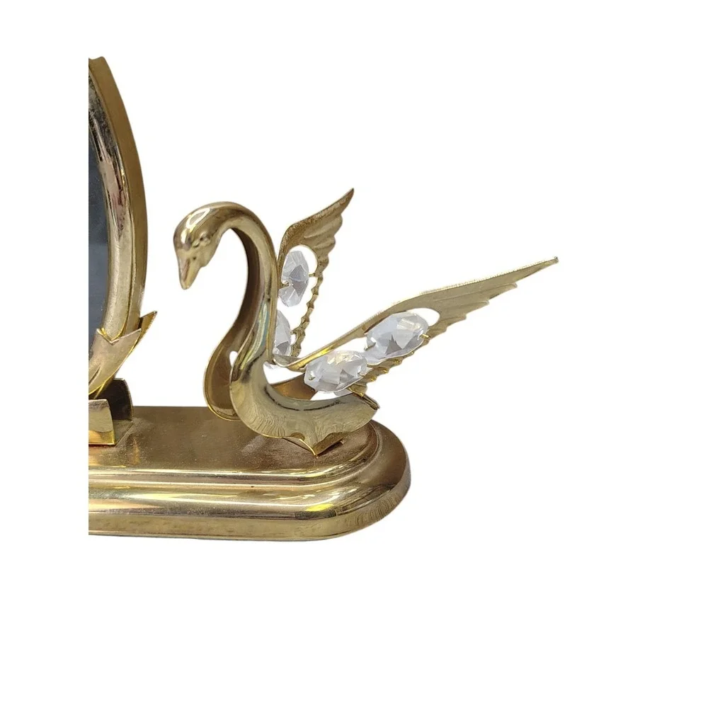 Vintage cottage core gold plated picture frame goose‎ granny core